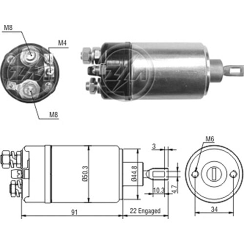 MARS OTOMATIGI 12V BUKH MARINE DV / SAAB 2 H - 2 HG - H - HG SERIES / VOLVO PENTA MARINE