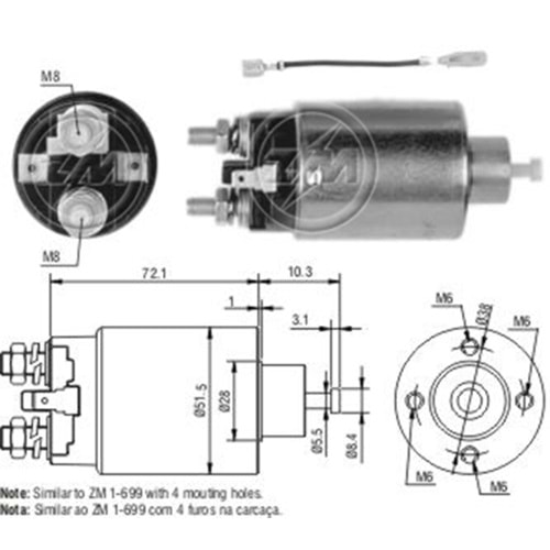 MARS OTOMATIGI 12V HYUNDAI ACCENT - ELANTRA - H100 - SONATA / MITSUBISHI COLT - GALANT - L200 - L300 - LANCER - PAJ