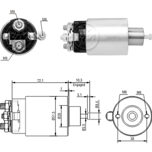 MARS OTOMATIGI 12V FORD FUSION - RANGER / FORD - LINCOLN ZEPHYR / FORD - MERCURY MILAN / GM - CHEVROLET OMEGA - SIL