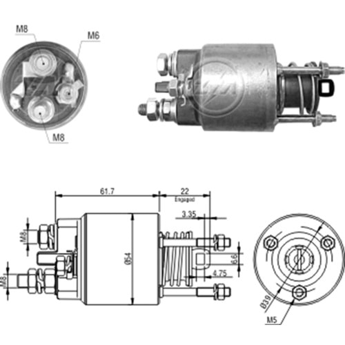 MARS OTOMATIGI 12V FIAT BRAVA - BRAVO - CINQUECENTO - DOBLO - MAREA - PALIO - PANDA - PUNTO - SIECENTO - SIENA - UN