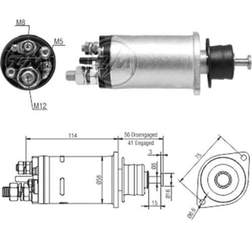 MARS OTOMATIGI 12V AGRALE / CASE / FORD F650 - 750 / FREIGHTLINER / GM - CHEVROLET / INTERNATIONAL / KENWORTH / NEW