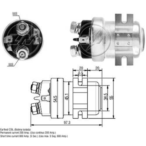 MARS OTOMATIGI 24V 200 AMPER UNIVERSAL TIP ARA OTOMATIK (SUN-0404)