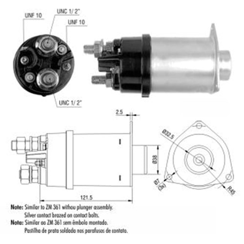 MARS OTOMATIGI 24V 42MT CASE 180 / CATERPILLAR / CLARK / CUMMINS / FIAT ALLIS / TEREX (SDE-0461 - SS-193)