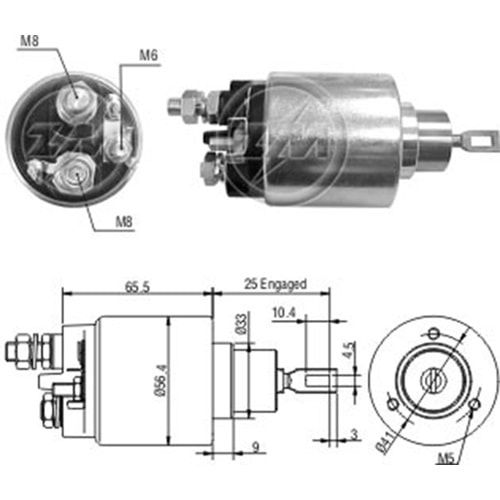 MARS OTOMATIGI 12V FIAT STRADA 1.7 TDS 1999 - 1.9D 2000 (SBO-0479)