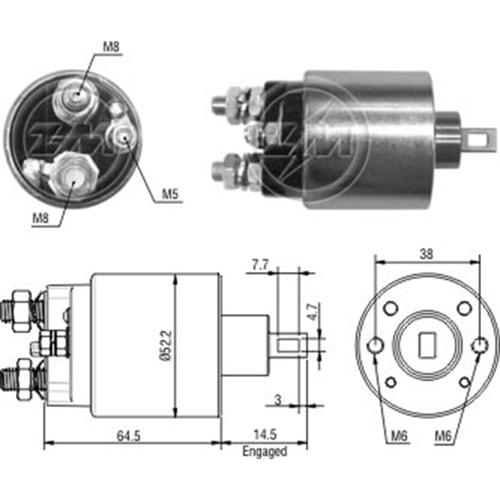 MARS OTOMATIGI 12V CITROEN BX - BERLINGO - C15 - C25 - C5 / PEUGEOT 205 - 306 - 405 - BOXER - PARTNER