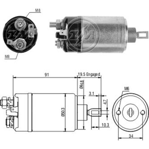 MARS OTOMATIGI 12V VOLKSWAGEN 1600 - 411 / PORSCHE 914