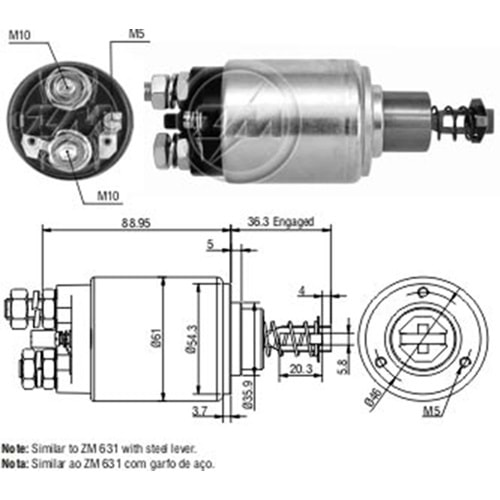 MARS OTOMATIGI 12V AGRALE / CASE / FIATALLIS / GM - CHEVROLET / JOHN DEERE / MASSEY FERGUSON / MERCEDES-BENZ / NEW