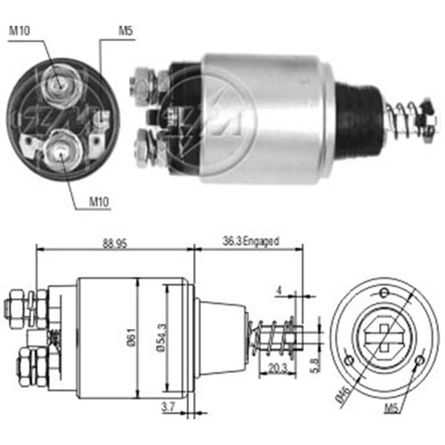 MARS OTOMATIGI 12V AGRALE / FORD / KOMATSU / VALMET / VOLKSWAGEN / YANMAR