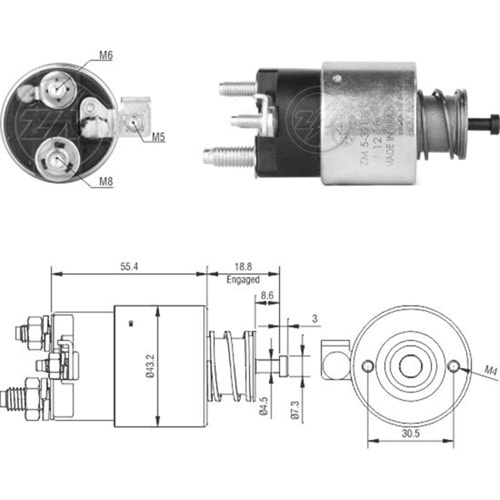 MARS OTOMATIGI 12V CITROEN BERLINGO - C3 - C4 1.4L - 1.6L / PEUGEOT 206 - 207 - 208 - PARTNER 1.4L - 1.6L