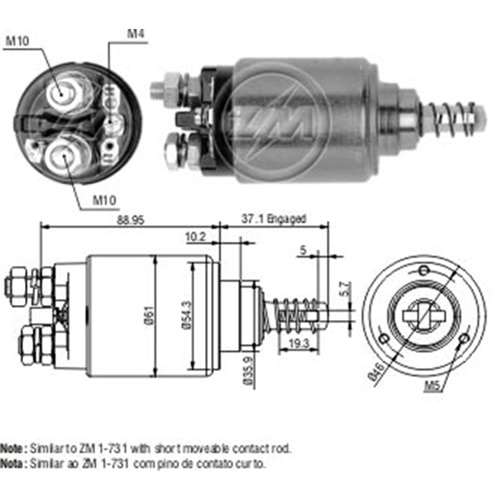 MARS OTOMATIGI 12V ATLAS COPCO / MERCEDES-BENZ UNIMOG / DEUTZ (CBS-B704)