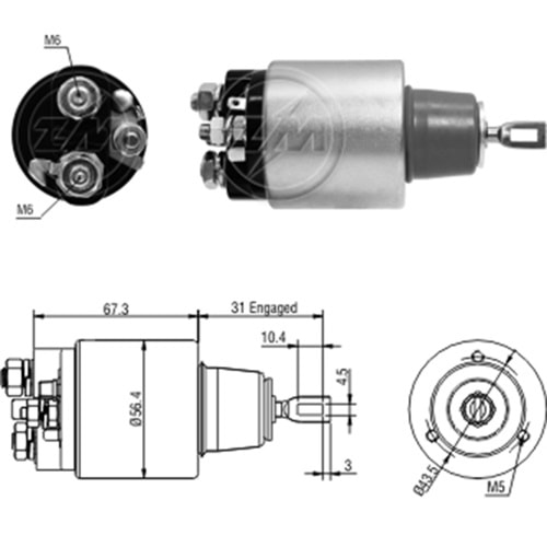 MARS OTOMATIGI 12V GM - CHEVROLET CHEVY / NISSAN - HIKARI - SENTRA - TSURU