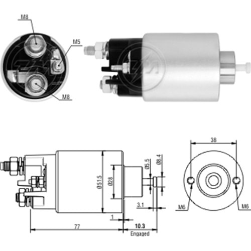 MARS OTOMATIGI 12V CITROEN C4 - C5 - C8 - JUMPY - XSARA / FIAT SCUDO - PEUGEOT 206 - 307 - 406 - 607 - 806 - 807