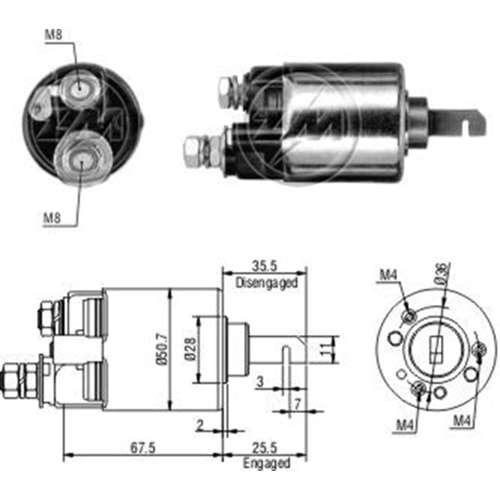 MARS OTOMATIGI 12V HONDA ACCORD - PRELUDE (UZUN PISTON)