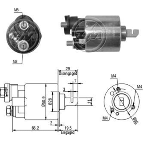 MARS OTOMATIGI 12V HONDA ACURA CL - EL - TL / HONDA ACCORD - CIVIC - ODYSSEY (KISA PISTON)