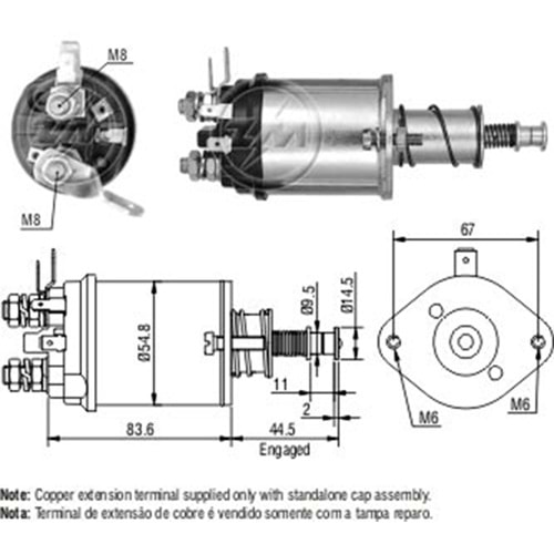 MARS OTOMATIGI 12V BEDFORD 35 TON / TM 30 KULAKLI (CBS-L806 - OYP-10138)