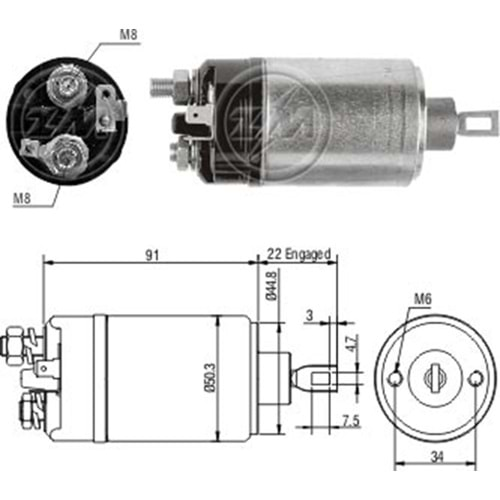 MARS OTOMATIGI 12V VOLVO 160 - 240 - 340 - 343 - 345 - C 202 - C 303 - C 304