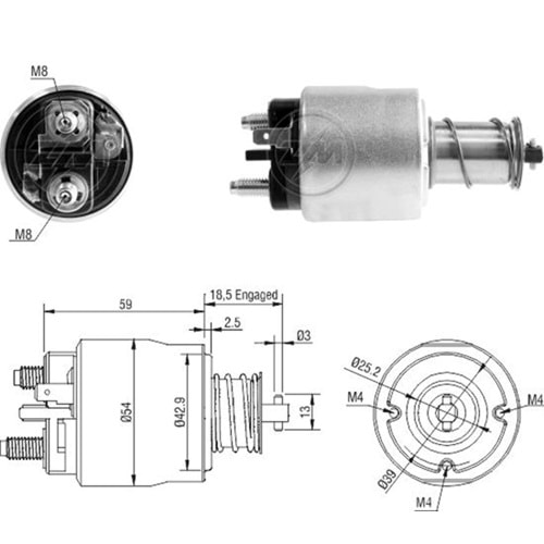 MARS OTOMATIGI 12V GM - CHEVROLET N200 - N300 - N300P