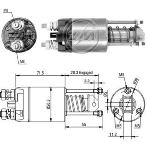 MARS OTOMATIGI 12V DUCATI / FIAT 1.3D / RUGGERINI / SEAT 1.7D