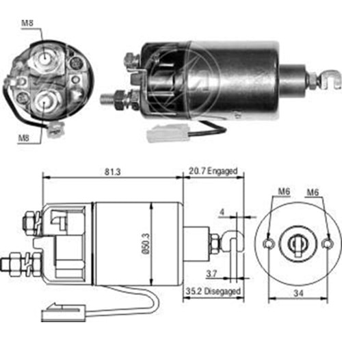 MARS OTOMATIGI 12V DAIHATSU CHARMANT / SUZUKI / TOYOTA