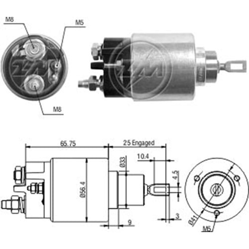 MARS OTOMATIGI 12V CITROEN BERLINGO - SAXO - XSARA / PEUGEOT 106 - 205 - PARTNER (SBO-0679)