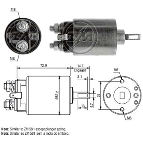 MARS OTOMATIGI 12V MASSEY FERGUSON TRACTOR / NISSAN 200 - 280 - 510 - 610 - 620 - 710 - BLUEBIRD - DATSUN - LAUREL