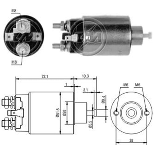 MARS OTOMATIGI 12V MITSUBISHI L300 YENI MODEL / HYUNDAI ACCENT / MAZDA 323 (SMI-0697)