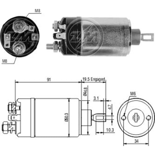 MARS OTOMATIGI 12V VOLVO 0 - 240 - 340 - 360 - 740 - 760 - 940 - 960
