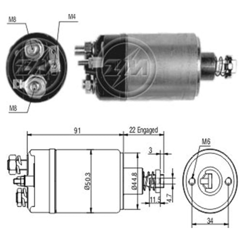 MARS OTOMATIGI 12V CHRYSLER - DODGE CHARGER - OMNI / CHRYSLER - PLYMOUTH HORIZON - TURISMO