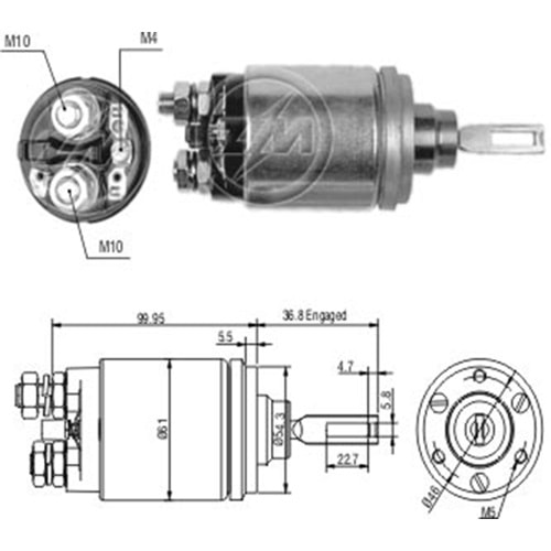 MARS OTOMATIGI 12V MERCEDES-BENZ / MAGIRUS / KHD DAR GOBEK FLANSLI (CBS-B705)