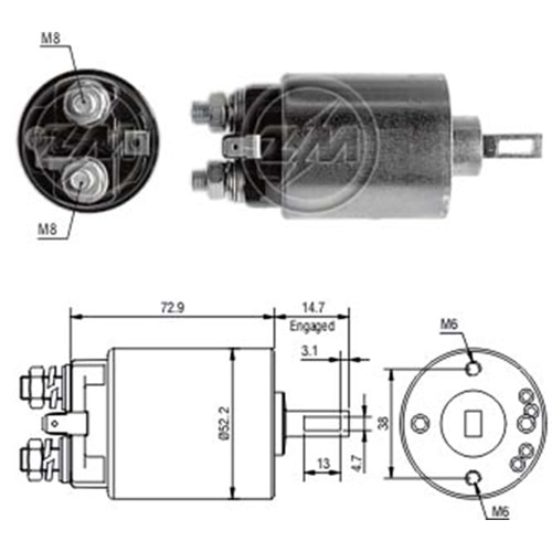MARS OTOMATIGI 12V MASSEY FERGUSON TRACTOR / NISSAN 200 - 280 - 510 - 610 - 620 - 710 - BLUEBIRD - DATSUN - LAUREL