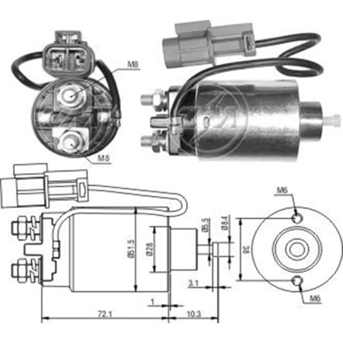 MARS OTOMATIGI 12V FORD MAVERICK / NISSAN 2400 - D21 - INFINITI - KING CAP - TERRANO