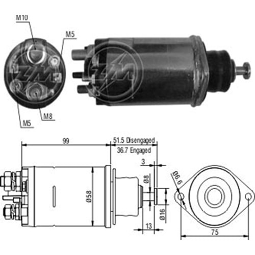 MARS OTOMATIGI 12V 28MT CASE / CUMMINS