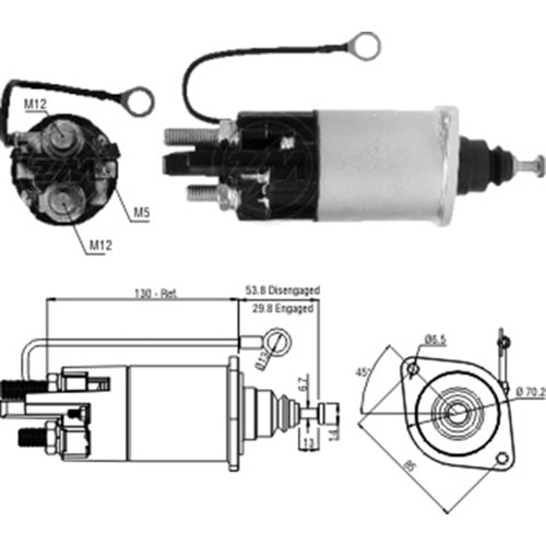 MARS OTOMATIGI 12V 39MT MERCEDES-BENZ / VOLVO CUMMINS (SDE-0841)