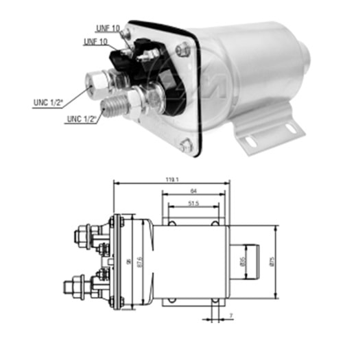 MARS OTOMATIGI 24V 40MT - 50MT CATERPILLAR IS MAKINASI (SDE-0950 - SS-1871)