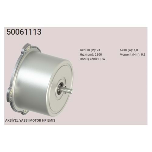 YASSI MOTOR H.P GENIS KANAT EMIS TIP 24V