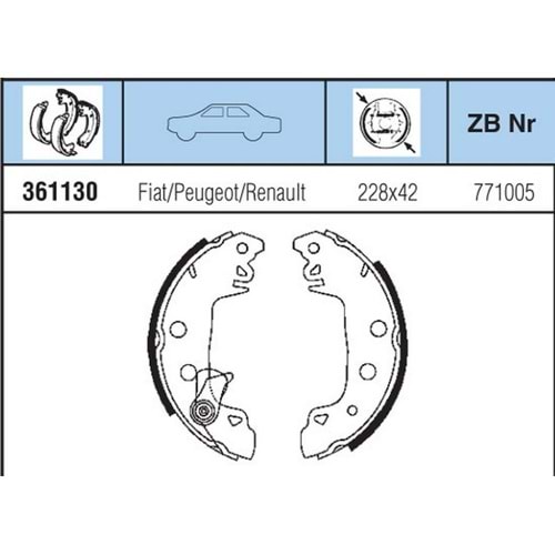 FREN BALATA ARKA KAMPANA YAP FIAT M131 R12