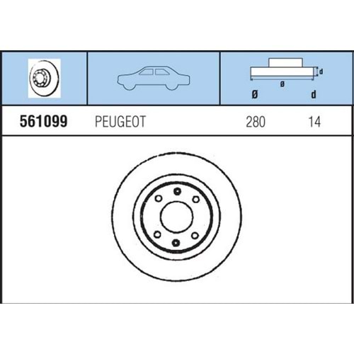FREN DISKI ON TK PEUGEOT J9