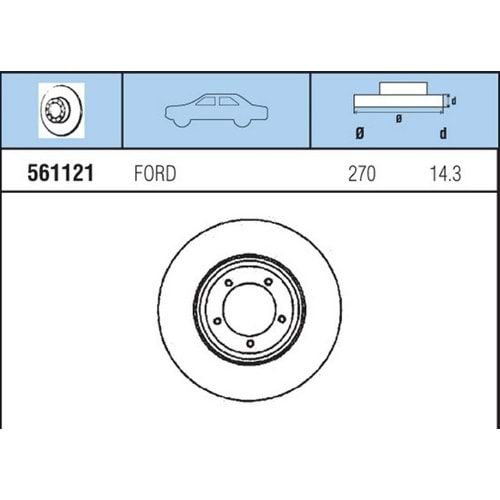 FREN DISKI ON TK FORD TRANSIT 91>
