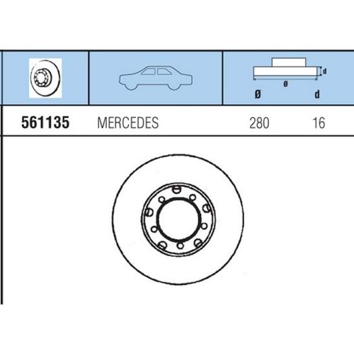 FREN DISKI ON TK VW T1 - T2