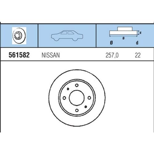 FREN DISKI ON HAVALI 200 SX 1.8I 16V 89-94 , PrImera 1,6, 1,6I, 2.0, 2.0 16V, 2.0I, 2.0TD 90-99