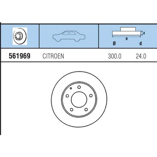 FREN DISKI ON HAVALI Ducato MaxI 2.0, 2,5D, 2,5TD 94-