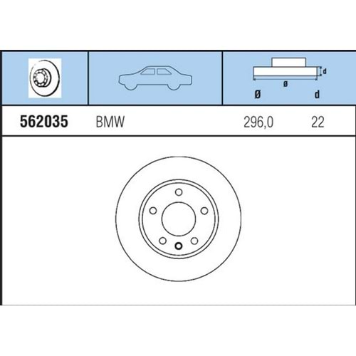 FREN DISKI ON HAVALI E39 520I, 523I, 525tds, 528I, 535I, (96-)