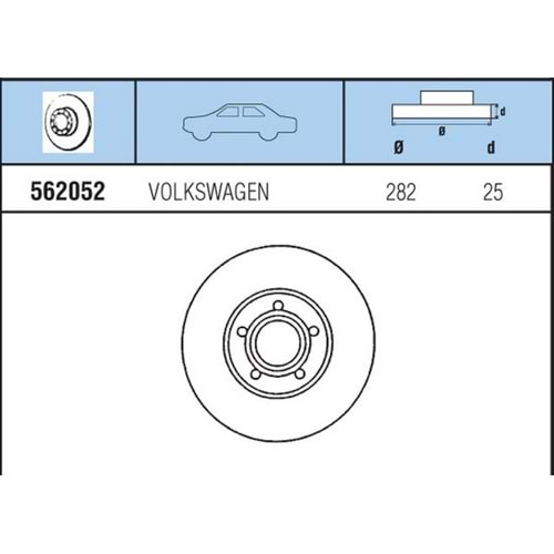 FREN DISKI ON HAVALI Passat 1,9TDI 96-