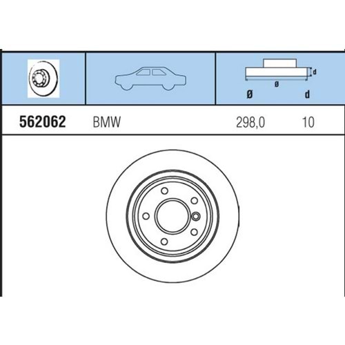 FREN DISKI ARKA E39 528I, 535I, 540I (96-)