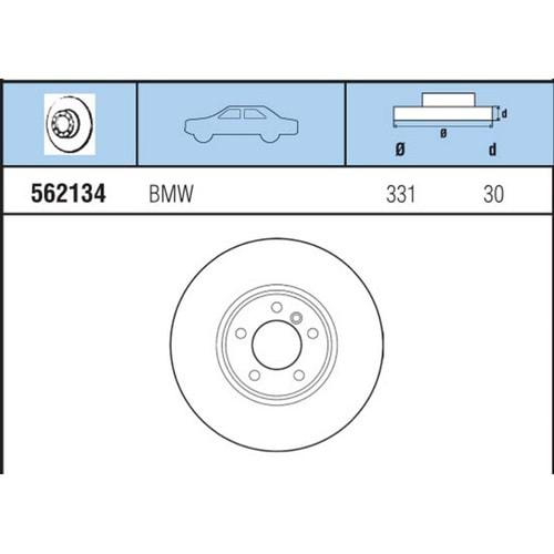 FREN DISKI ON HAVALI BMW X5 E 53 TEK