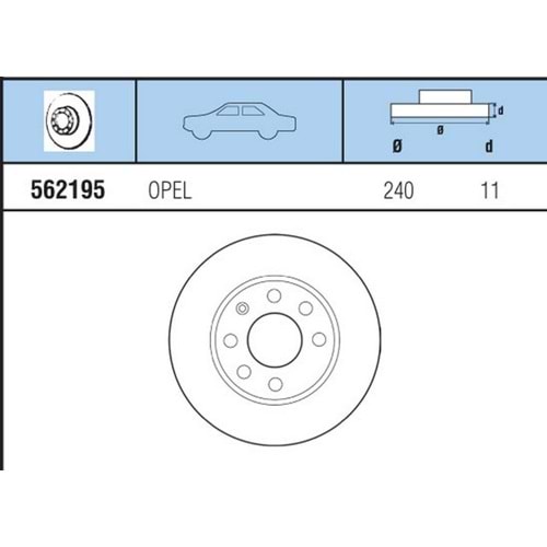 FREN DISKI ON OPEL CORSA C 1,0 1,2 1,7 01>