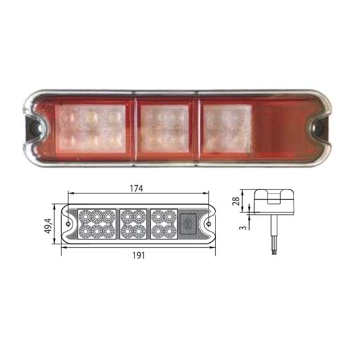 LED FORKLIFT STOP LAMBASI