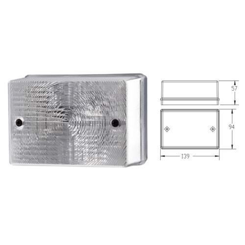 İŞ MAKİNASI STOP CAMI BEYAZ