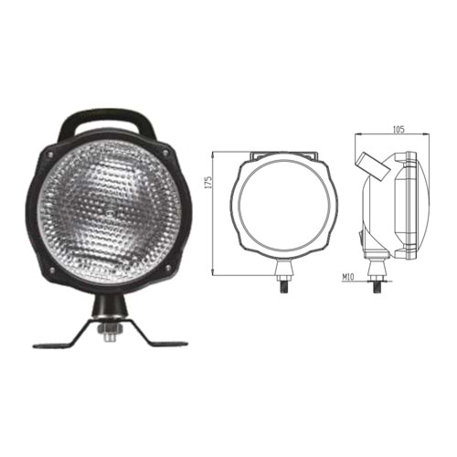 KULPLU ANAHTARLI ÇALIŞMA LAMBASI BAREKETLİ