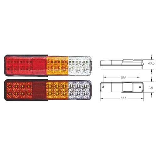 LED FORKLİFT STOP LAMBASI 4 FONKSİYONLU